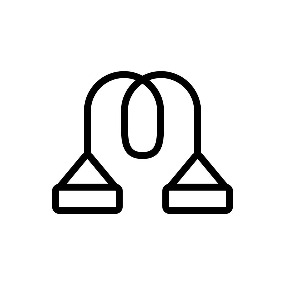 push up racks icon vector outline illustration