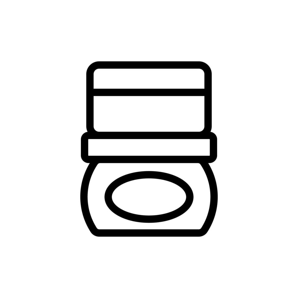 two moisturizers one on top of other icon vector outline illustration