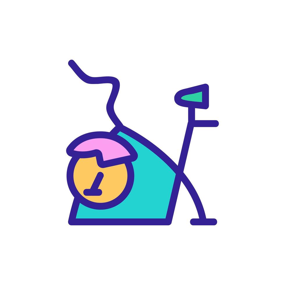 exercise bike cardio device icon vector outline illustration