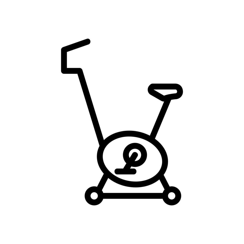 exercise bike activity sport tool icon vector outline illustration