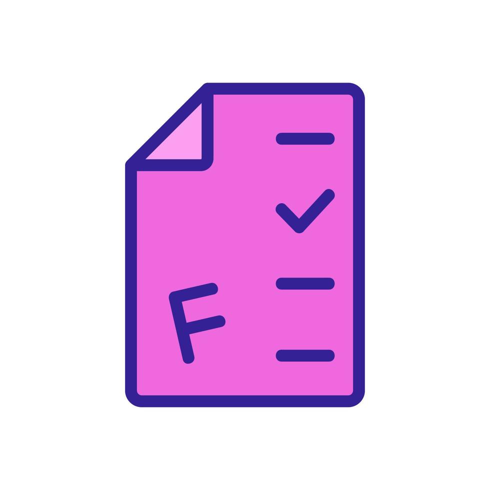 exam academy icon vector. Isolated contour symbol illustration vector