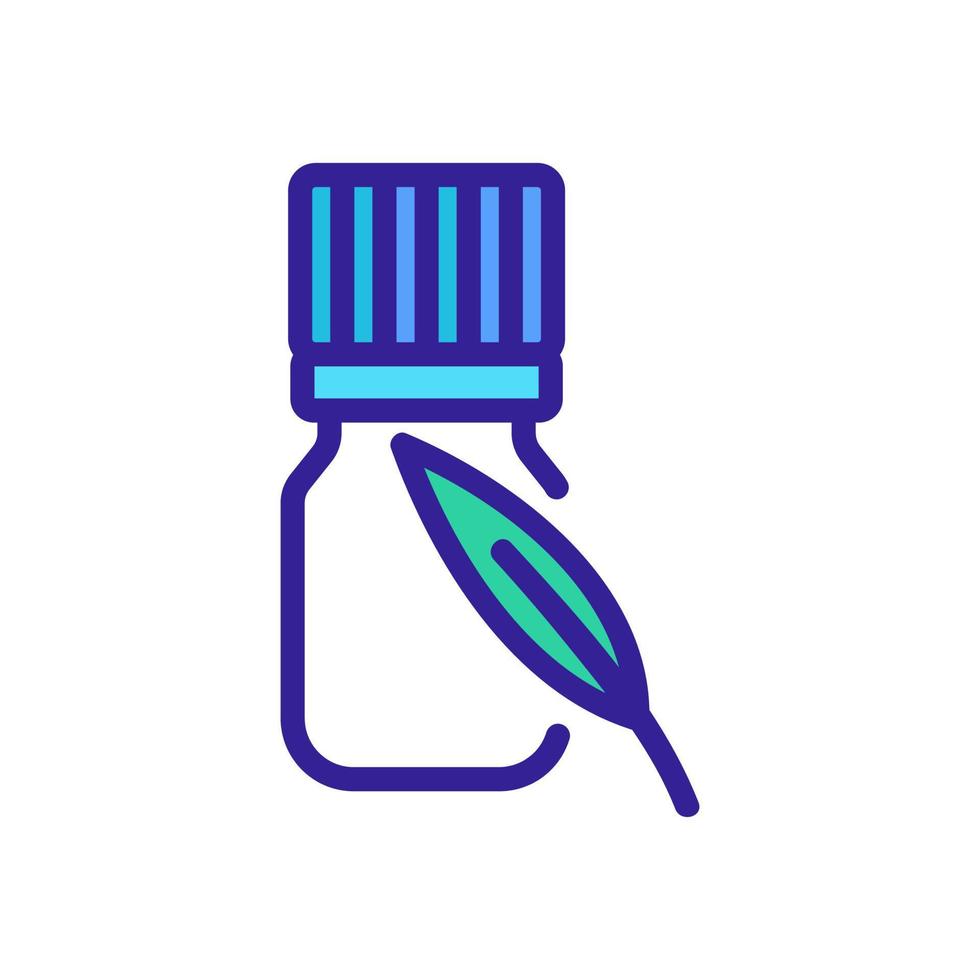 eucalyptus elixir bottle icon vector outline illustration