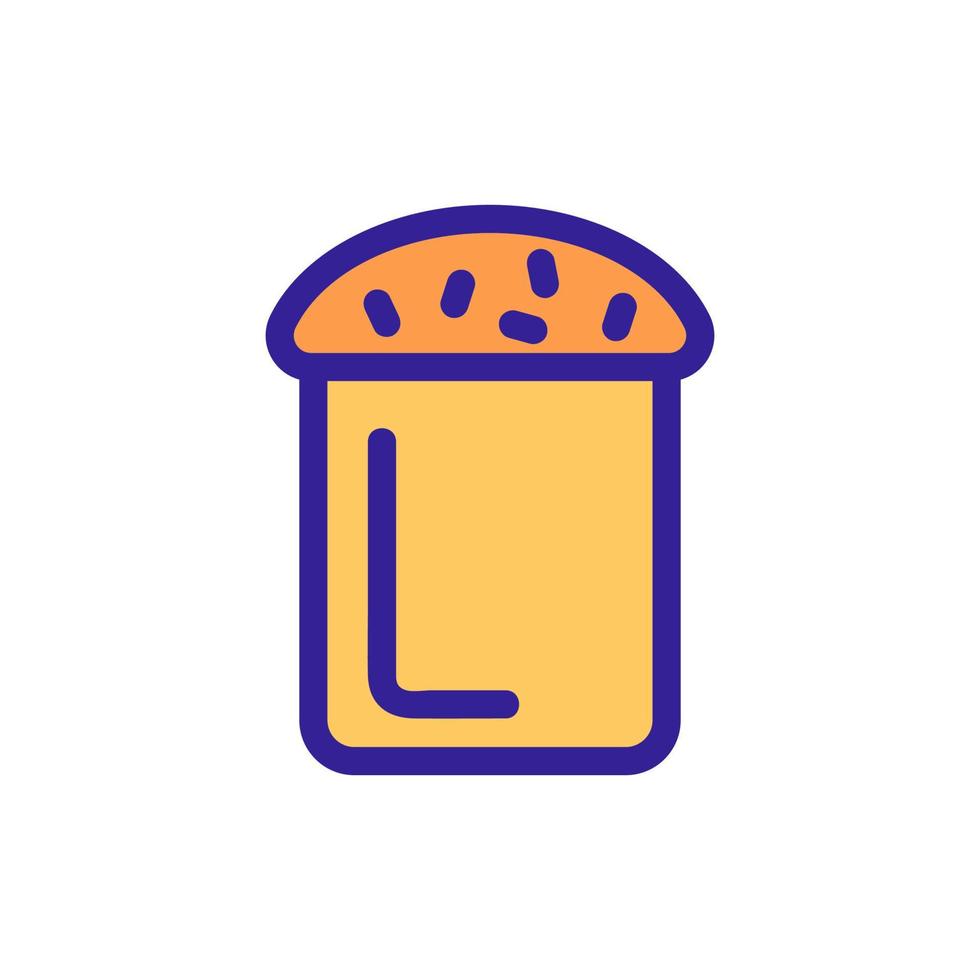 Easter cake icon vector. Isolated contour symbol illustration vector