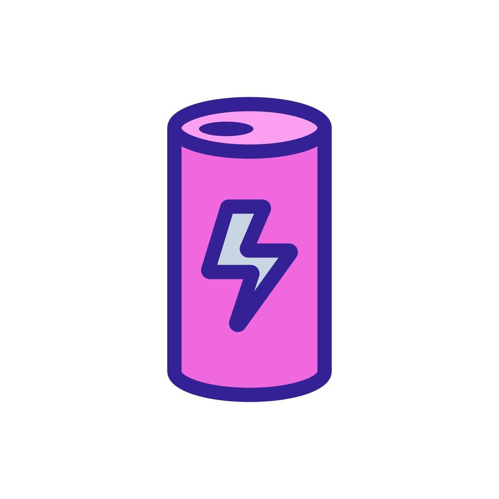 vector de icono de bebida energética. ilustración de símbolo de contorno aislado