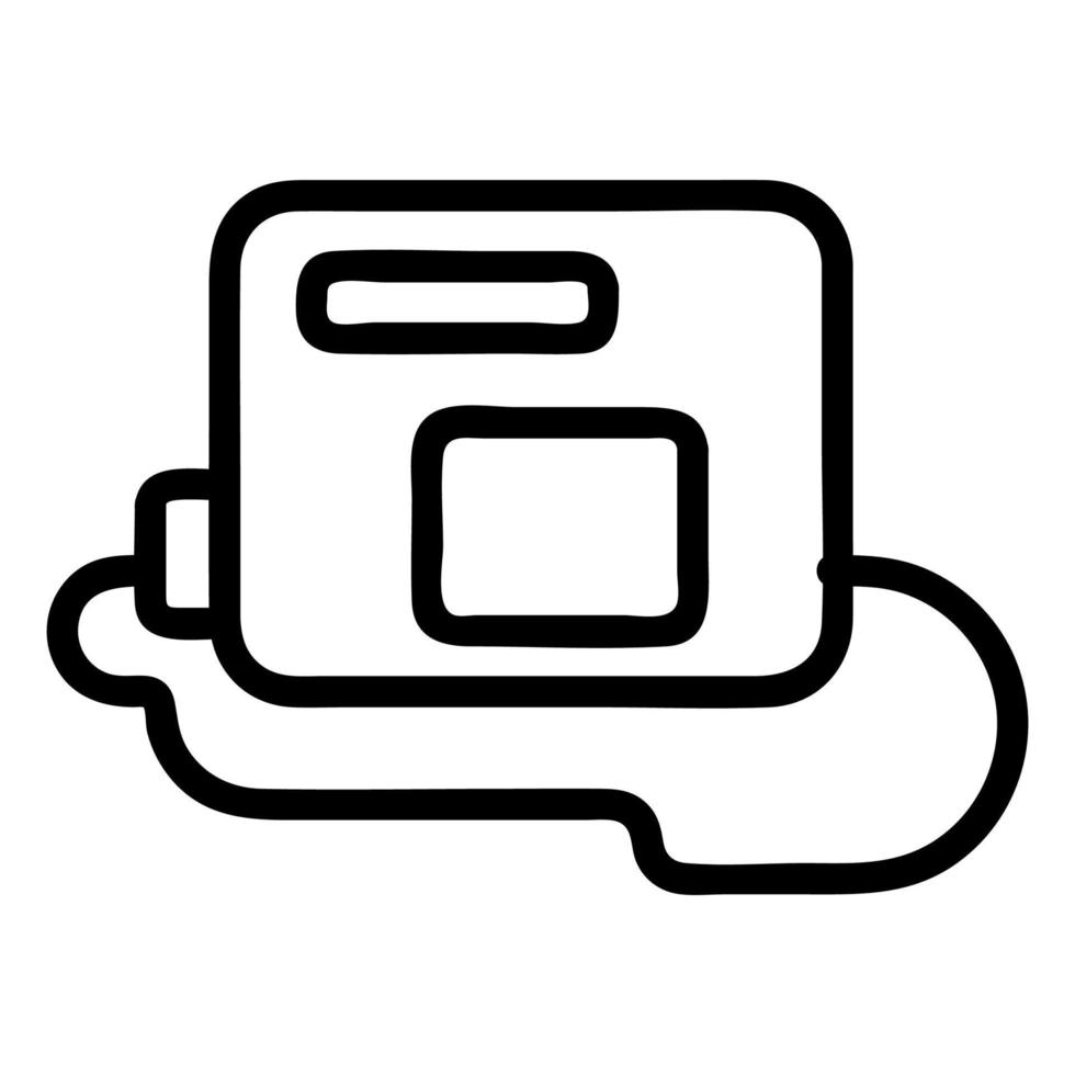 waste pollution icon vector. Isolated contour symbol illustration vector