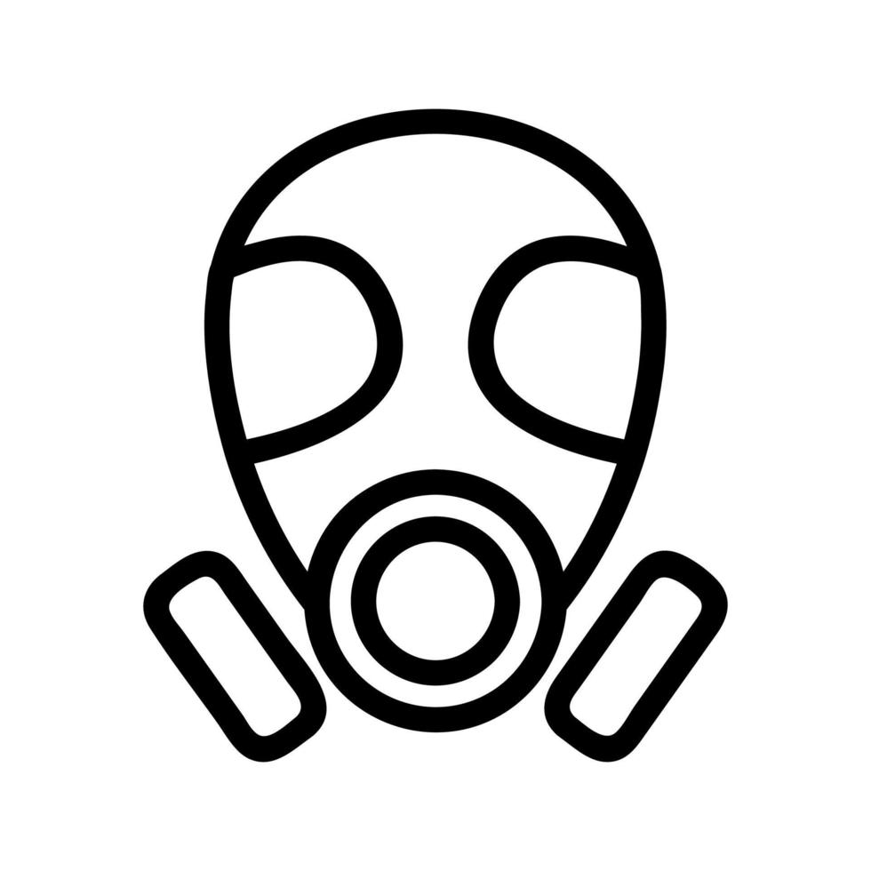 The mask mask is an icon vector. Isolated contour symbol illustration vector