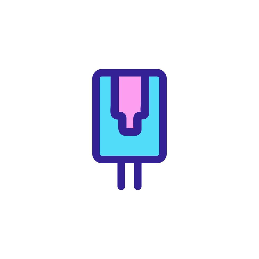 The outlet is an internet vector icon. Isolated contour symbol illustration