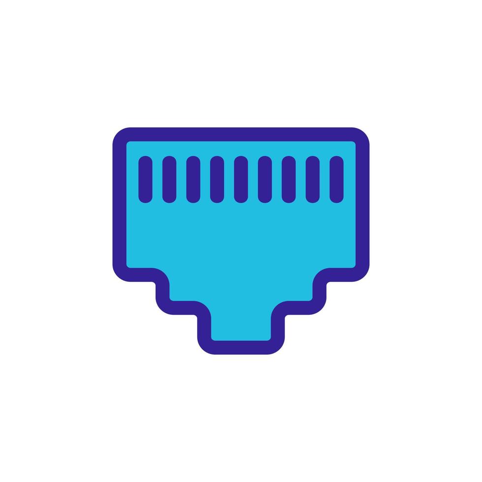The outlet is an internet vector icon. Isolated contour symbol illustration