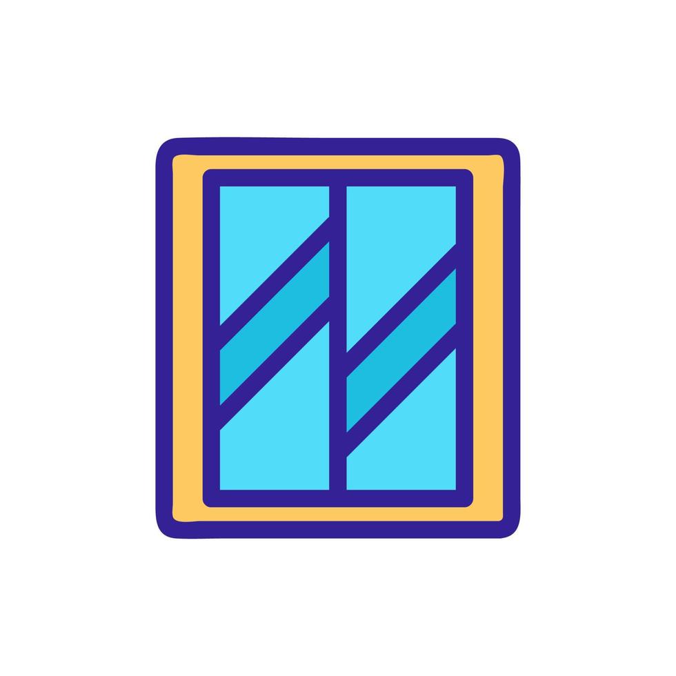 Elevator door icon vector. Isolated contour symbol illustration vector
