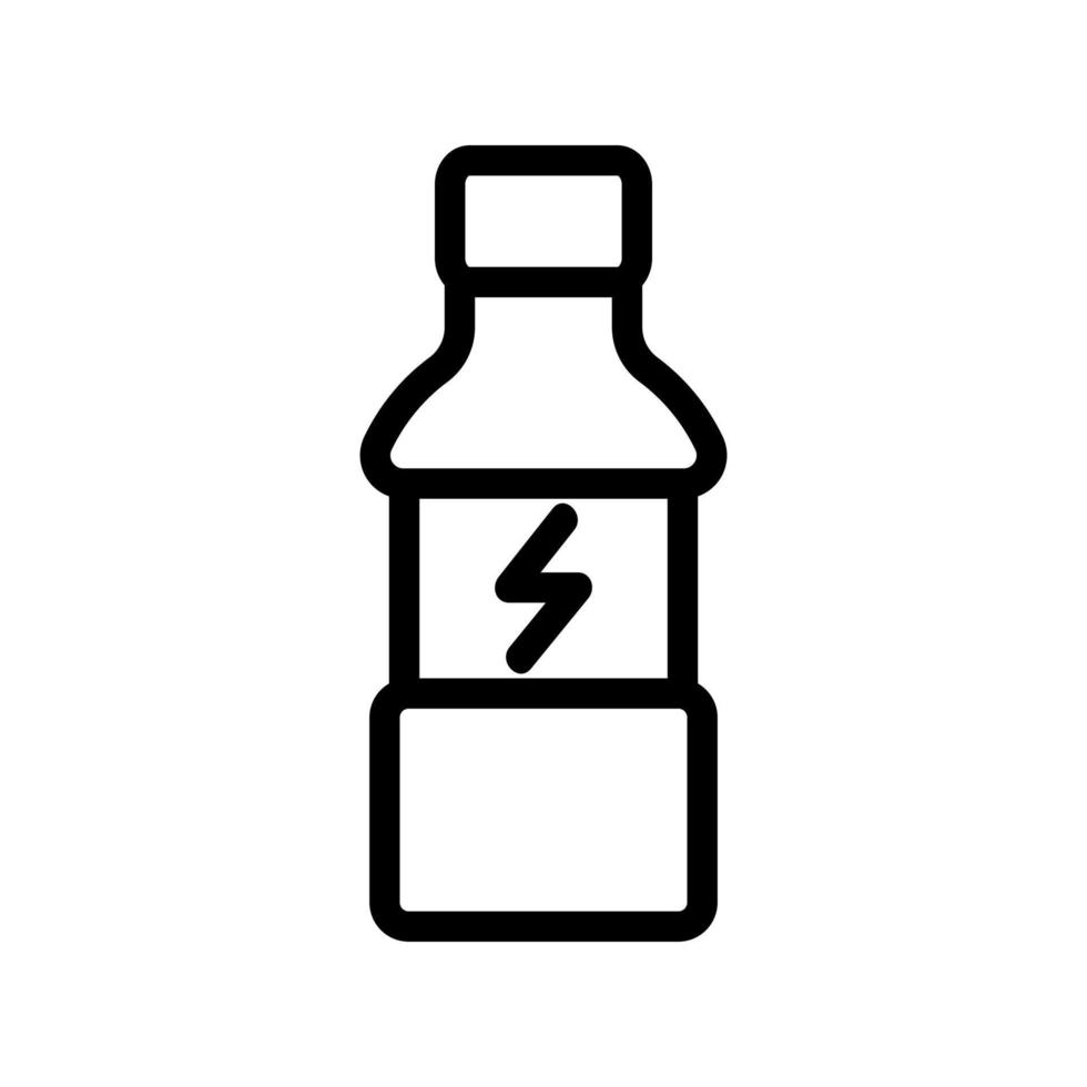vector de icono de bebida energética. ilustración de símbolo de contorno aislado