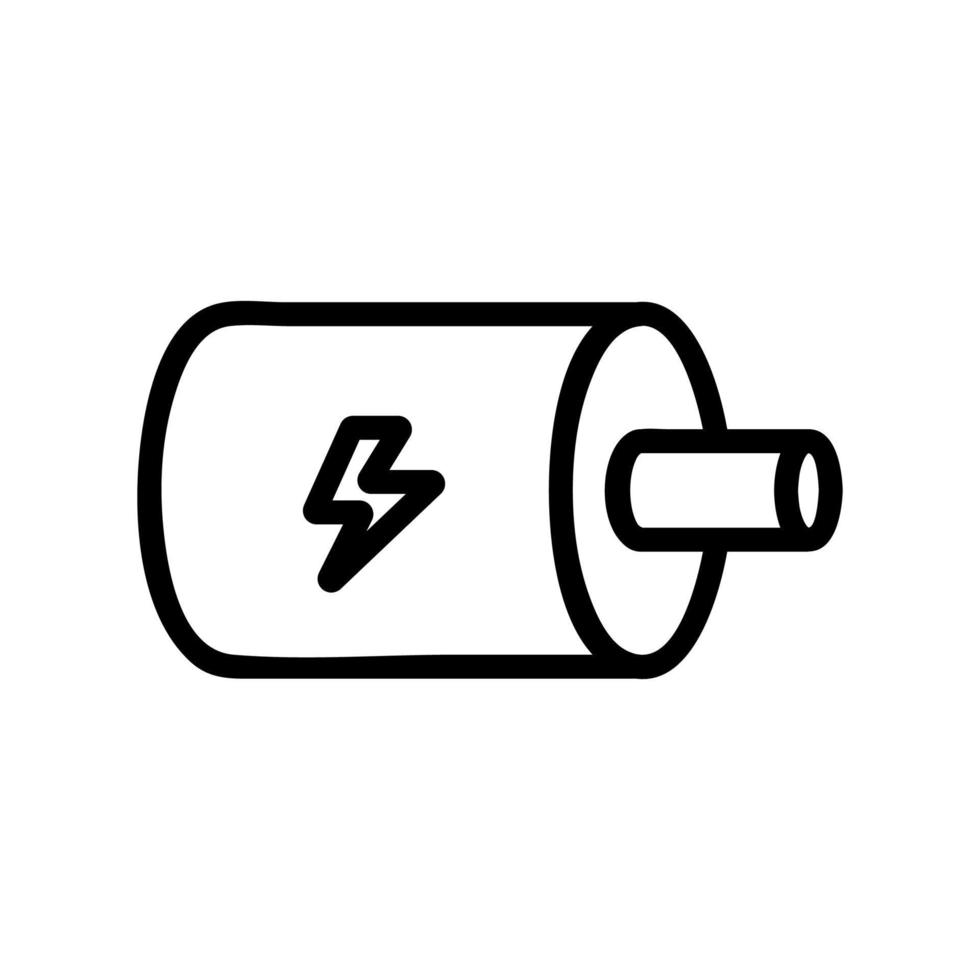 electric motor icon vector outline illustration