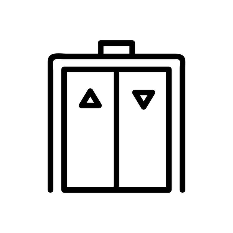 elevator icon vector. Isolated contour symbol illustration vector