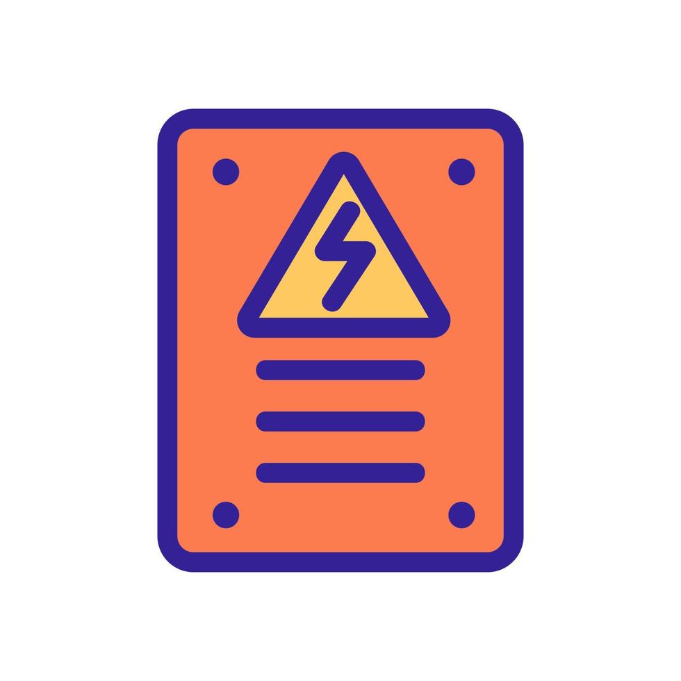 Electric flap icon vector. Isolated contour symbol illustration vector