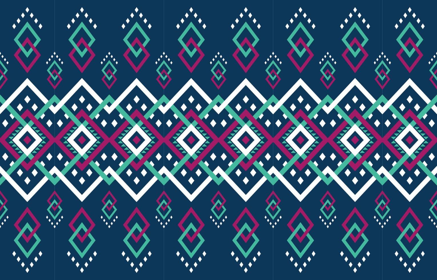 Geometric ethnic seamless pattern tribal traditional. design for background, illustration, wallpaper, fabric, texture, batik, carpet, clothing, embroidery vector