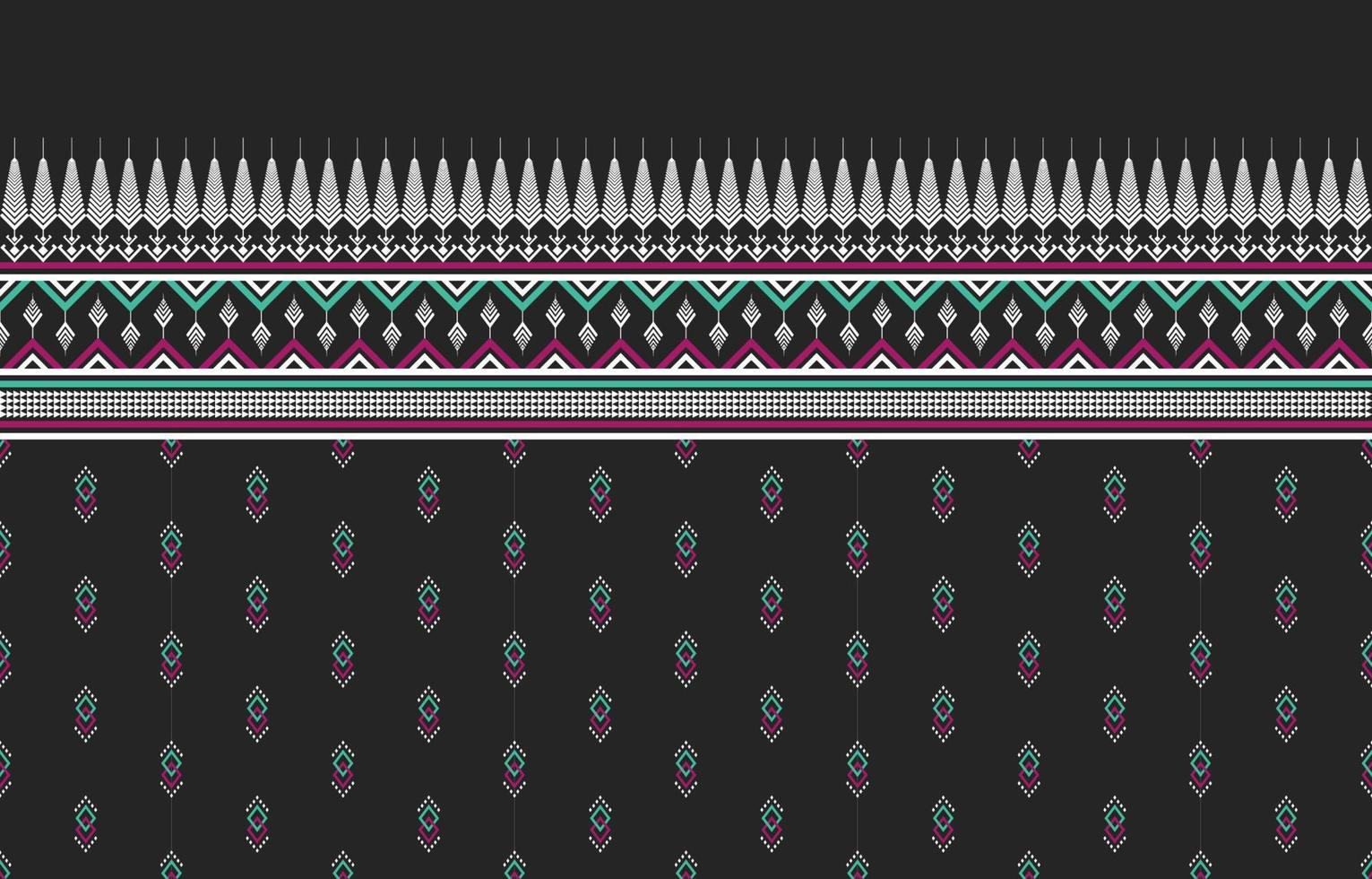 Geometric ethnic pattern traditional Design for background,carpet,wallpaper,clothing,wrapping,Batik,fabric,sarong,illustration,embroidery,style. vector