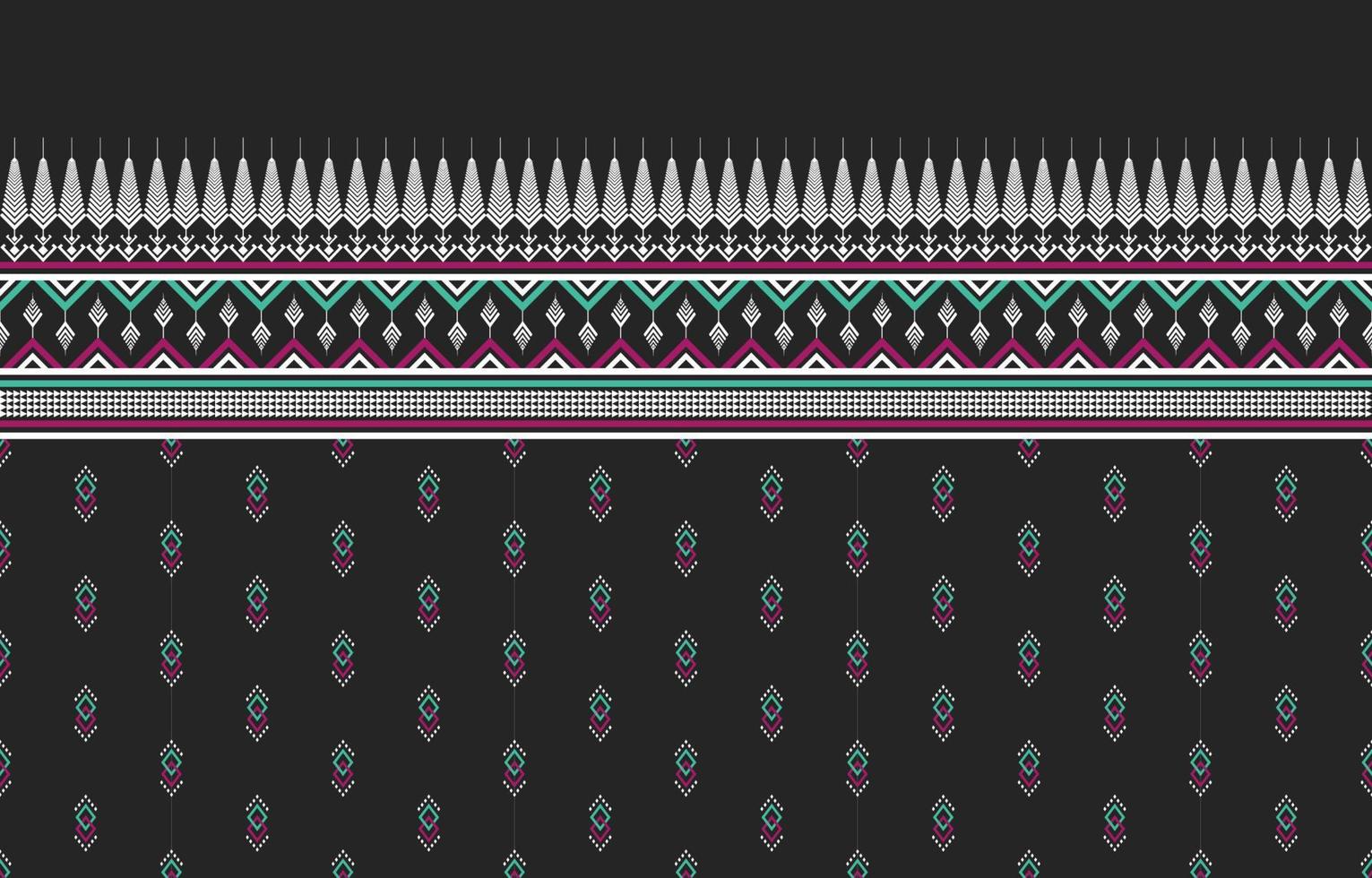 Geometric ethnic pattern traditional Design for background,carpet,wallpaper,clothing,wrapping,Batik,fabric,sarong,illustration,embroidery,style. vector