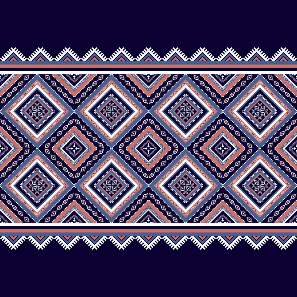 Abstract geometric ethnic seamless pattern. Traditional tribal style. Design for background,illustration,texture,fabric,batik,wallpaper,carpet,clothing,embroidery. vector