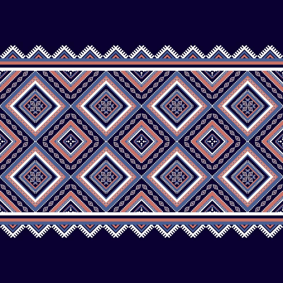 Abstract geometric ethnic seamless pattern. Traditional tribal style. Design for background,illustration,texture,fabric,batik,wallpaper,carpet,clothing,embroidery. vector