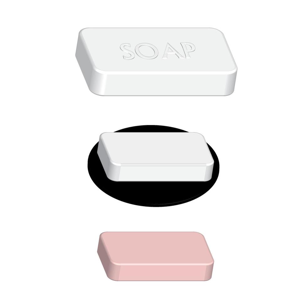 soap isolated background vector