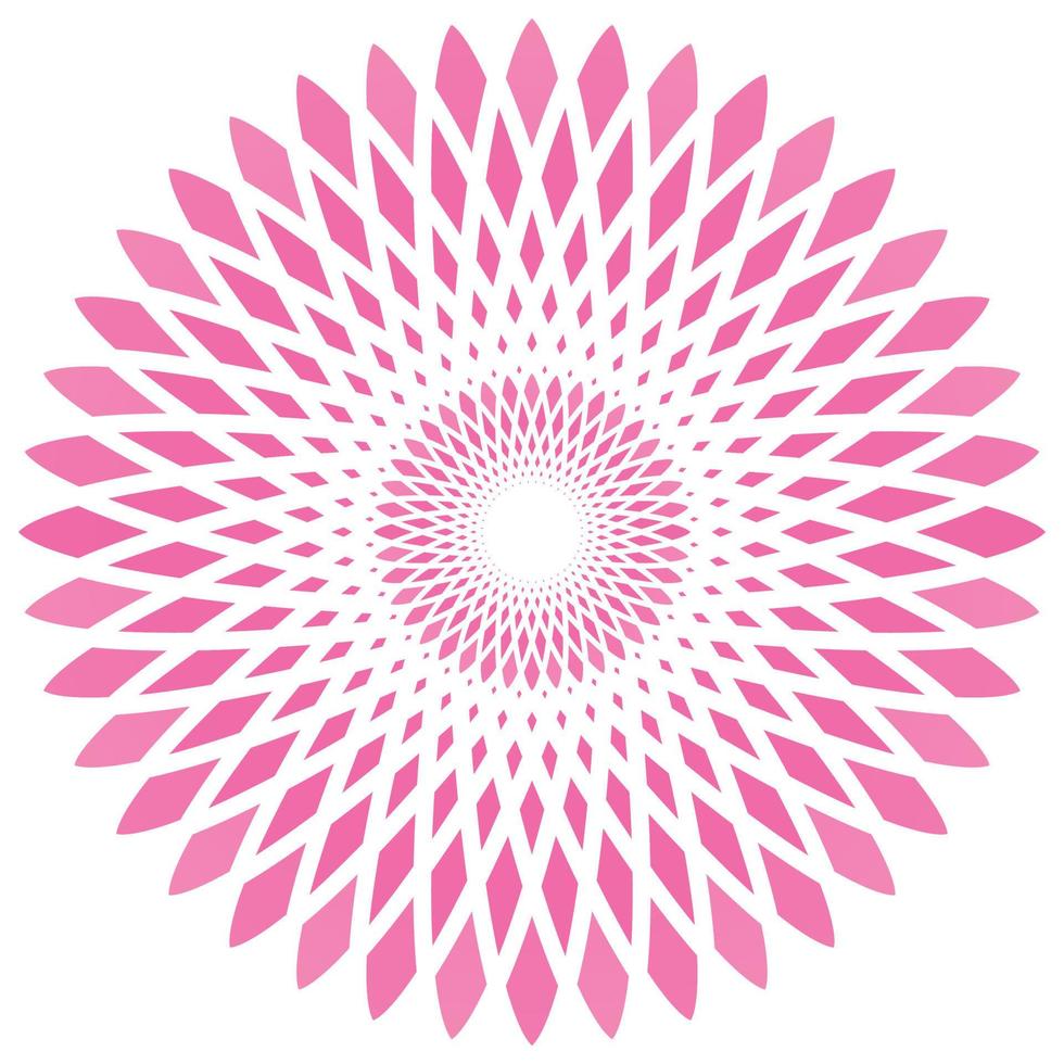 vector abstract circle flower