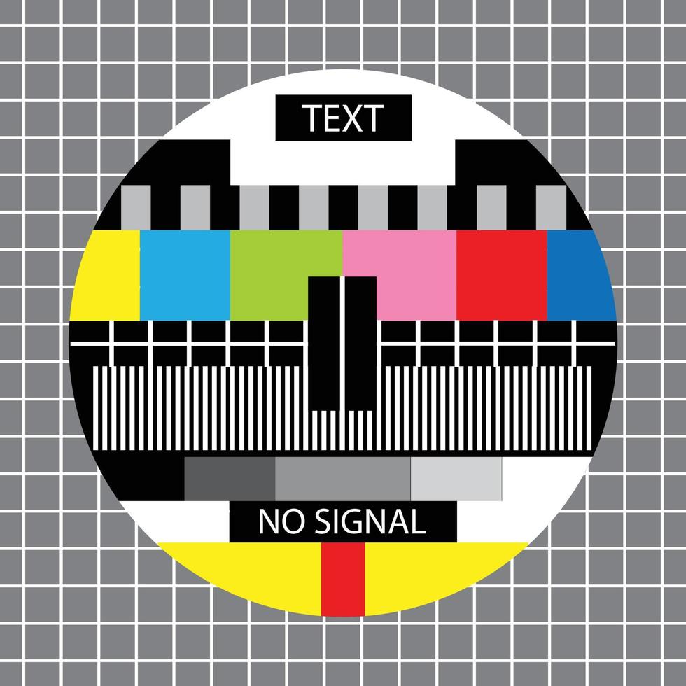 tv no signal monoscope vector