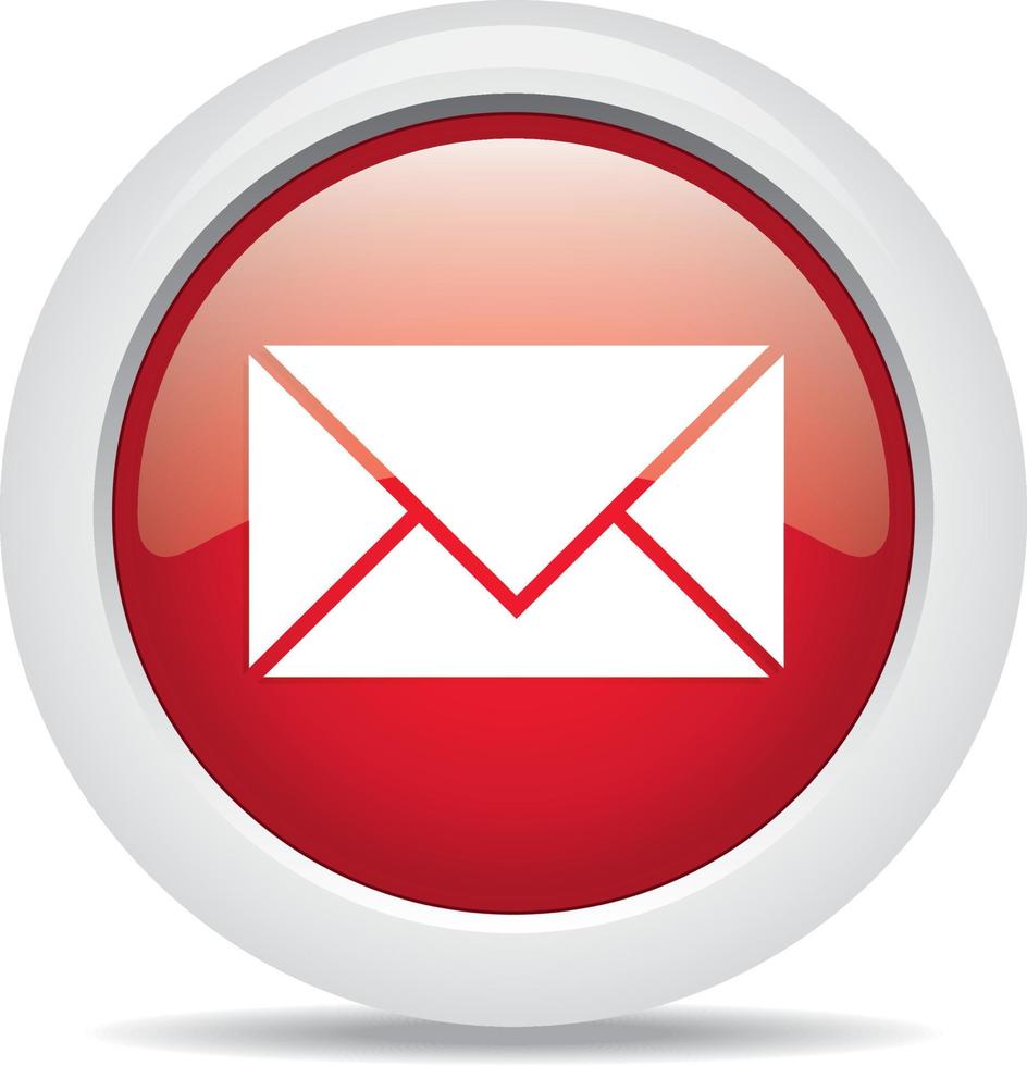 mail isolated on white background vector