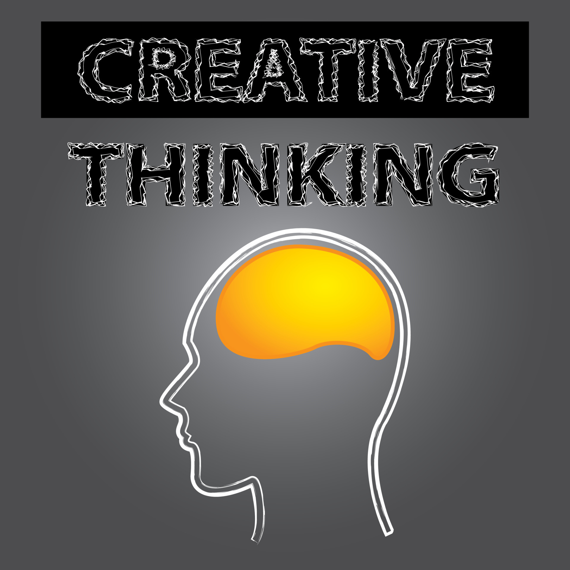 Creative thinking рамка для презентации.