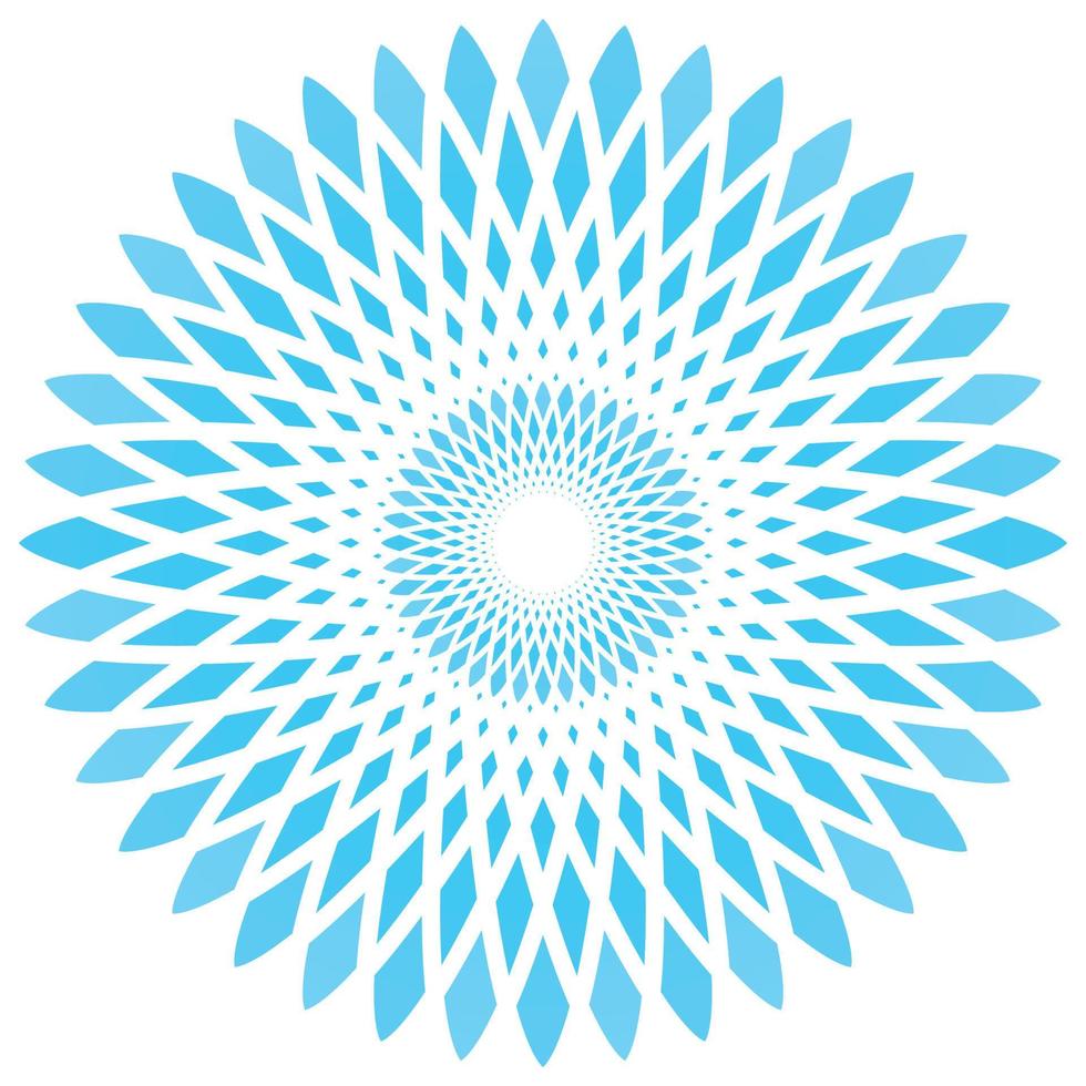 vector abstract circle flower