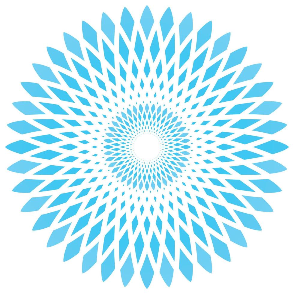 vector abstract circle flower