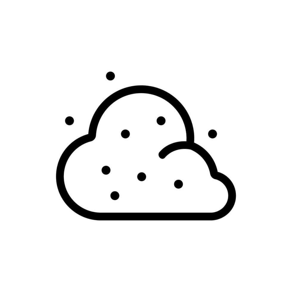 Dust icon vector. Isolated contour symbol illustration vector