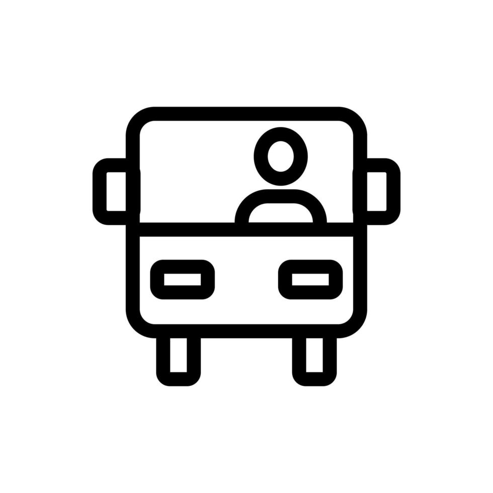 Driver icon vector. Isolated contour symbol illustration vector