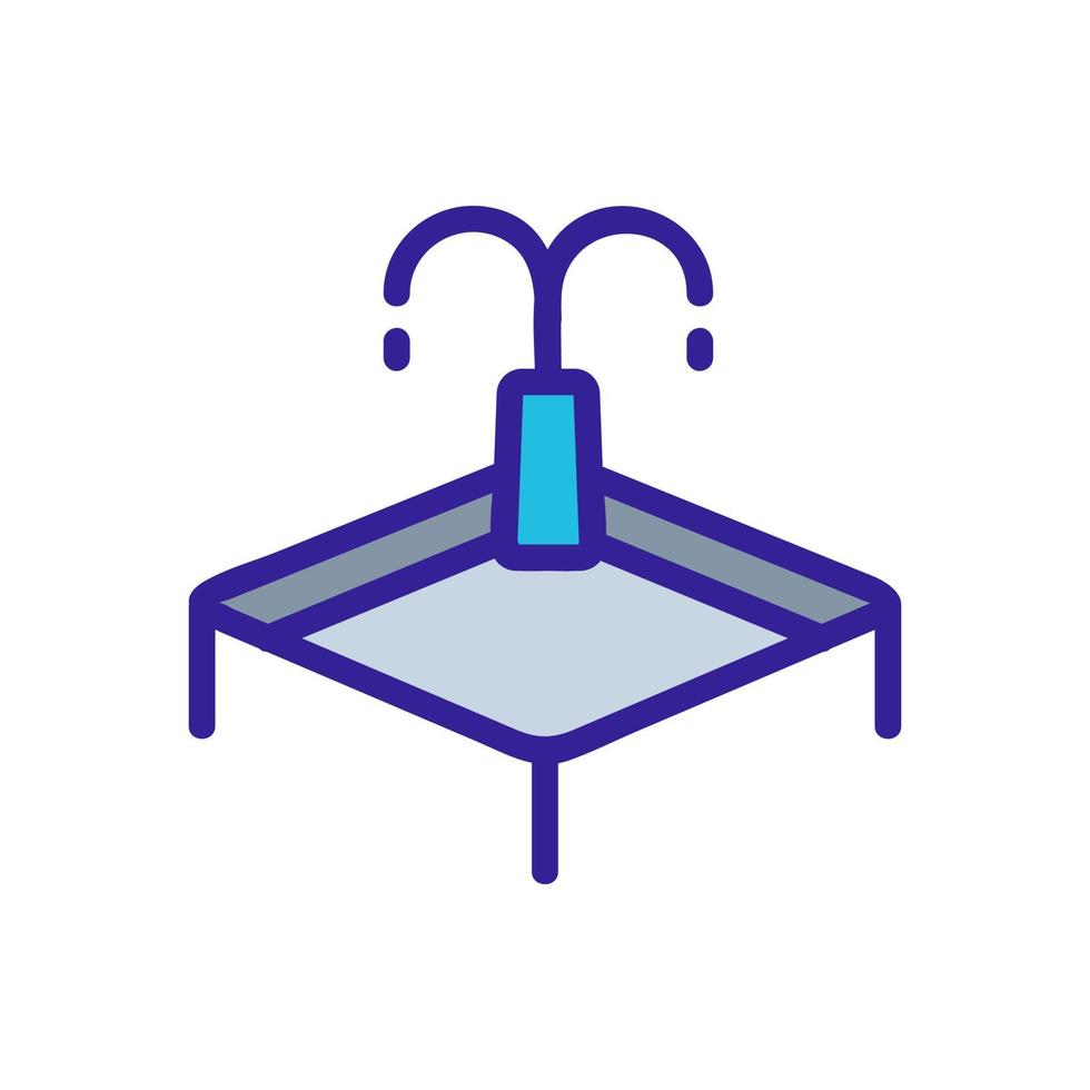 fountain drinking vector icon. Isolated contour symbol illustration