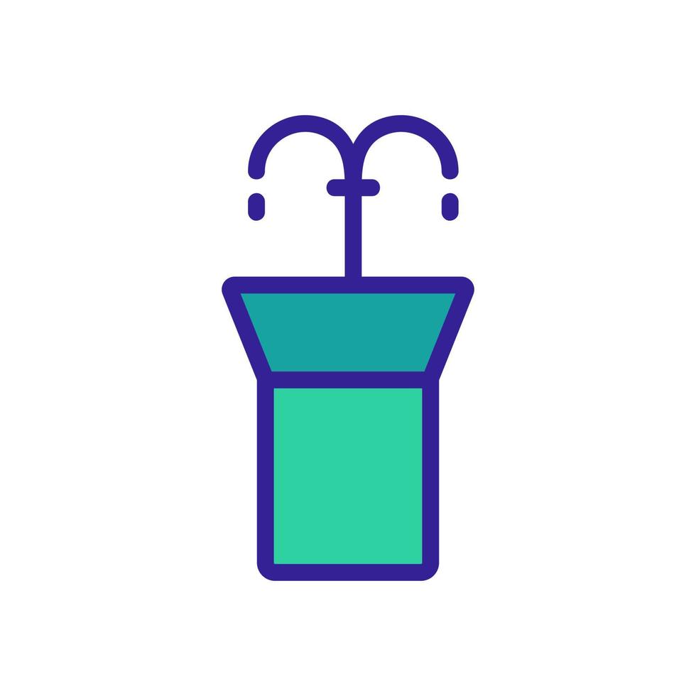 fountain drinking vector icon. Isolated contour symbol illustration