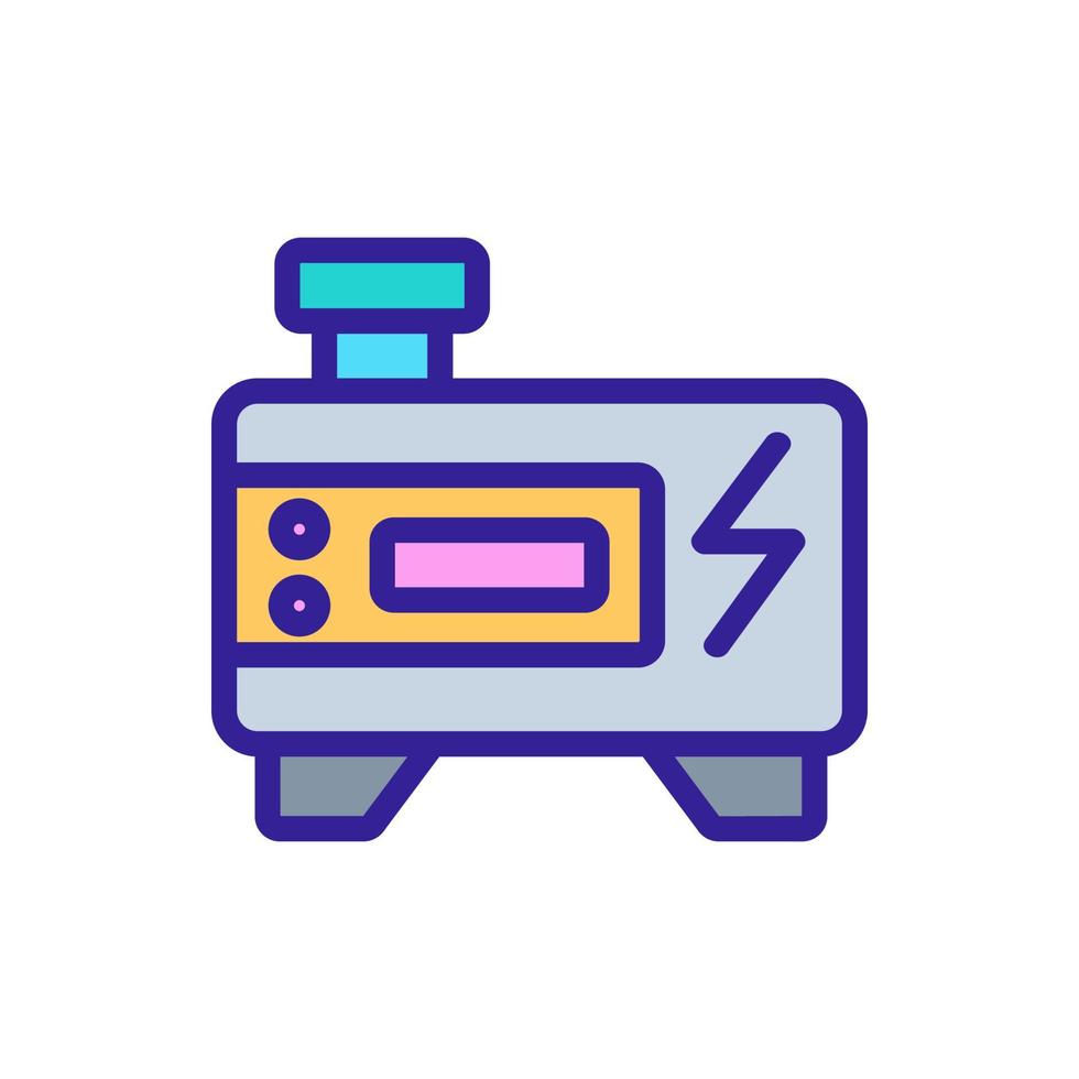inverter generator icon vector outline illustration