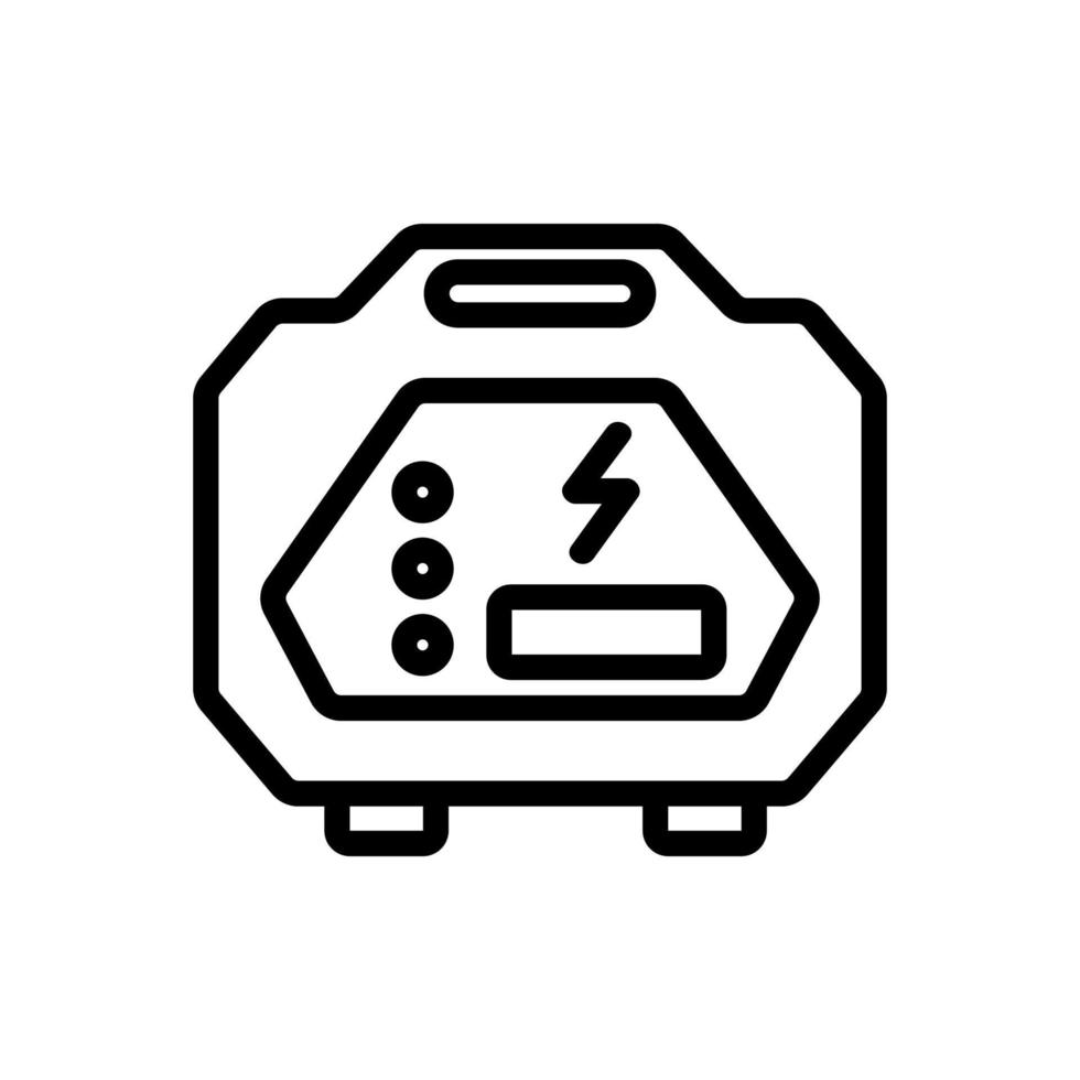 digital generators with high quality electricity icon vector outline illustration