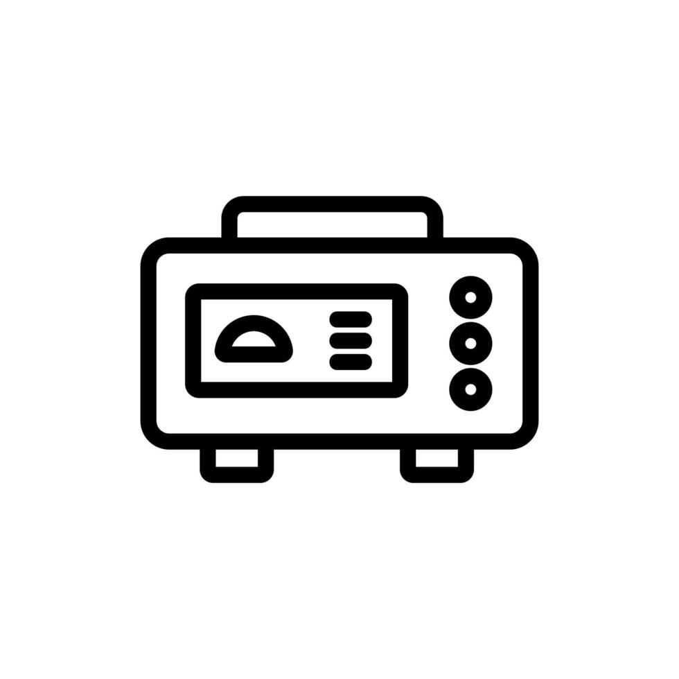 multifunctional electric generator icon vector outline illustration