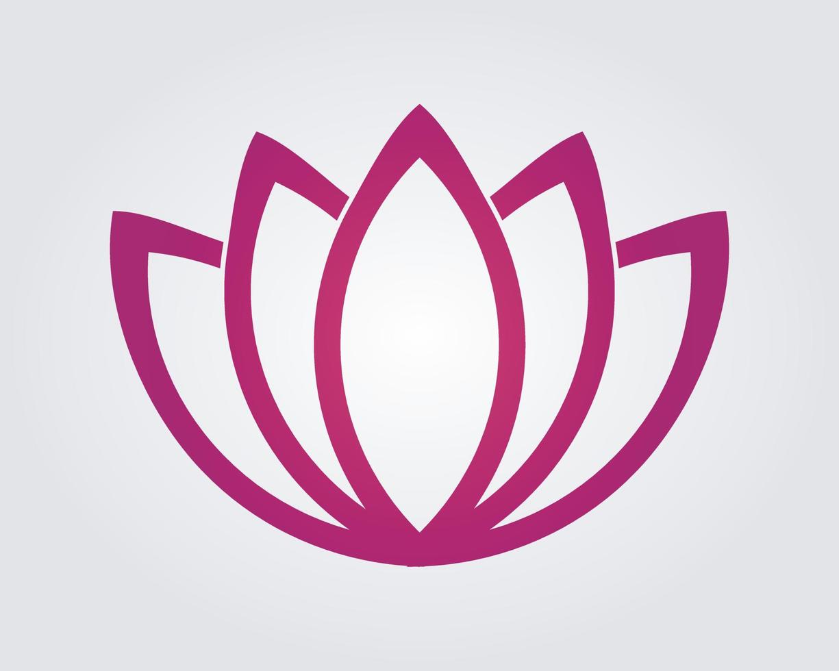 Lotus Flower Logo Vector