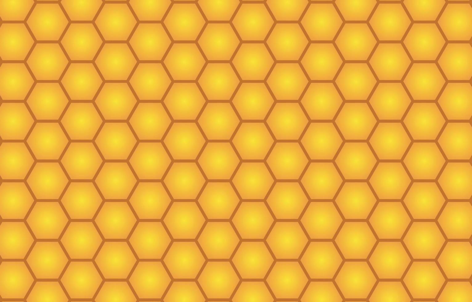 Geometric Hexagon Honeycomb Seamless Pattern Background Vector Illustration
