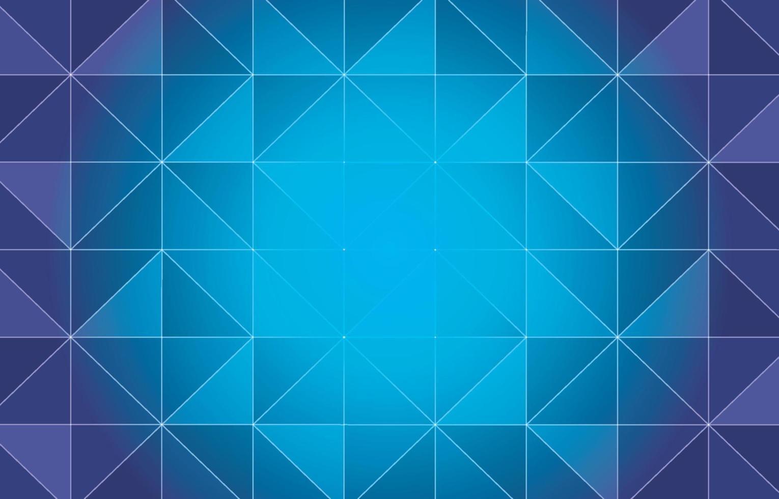 Abstract Geometric Gradient Blue Background with Triangles Pattern Vector Illustration