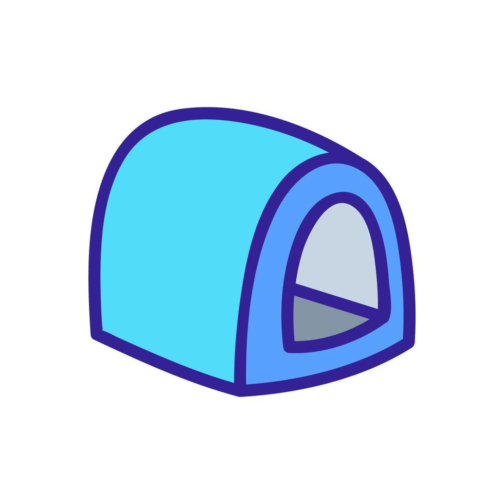 dog tissue box icon vector outline illustration