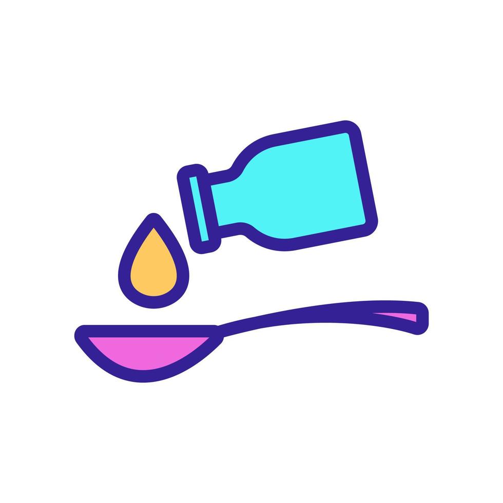 Dose of medicine icon vector. Isolated contour symbol illustration vector