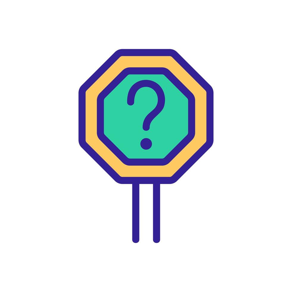 doubts and thoughts of the icon vector. Isolated contour symbol illustration vector