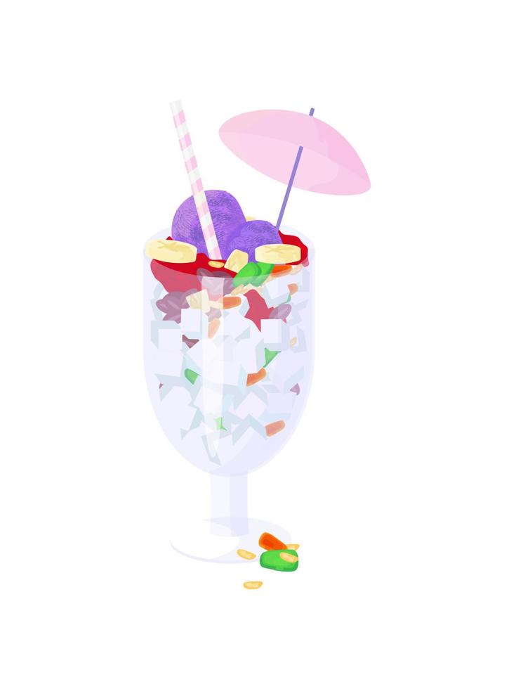 halo halo postre, imagen vectorial vector