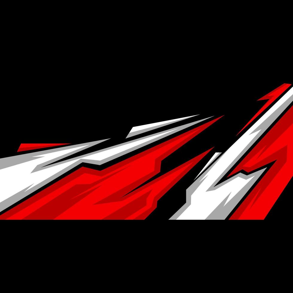 car body sticker vector. car modification sticker. 9954061 Vector Art