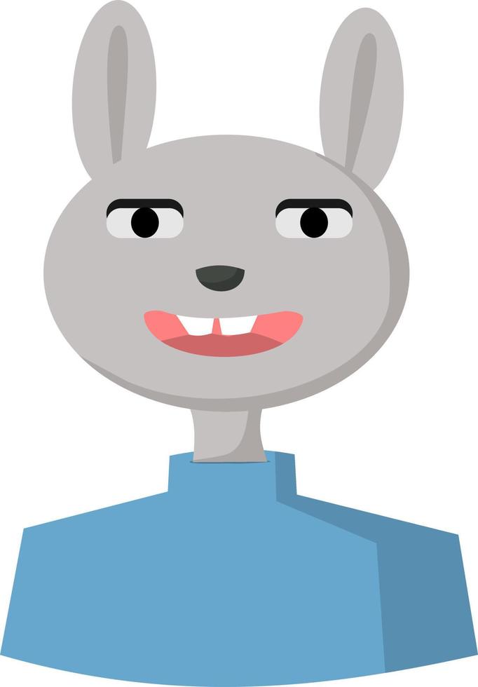 cute cartoon rabbit vector art.