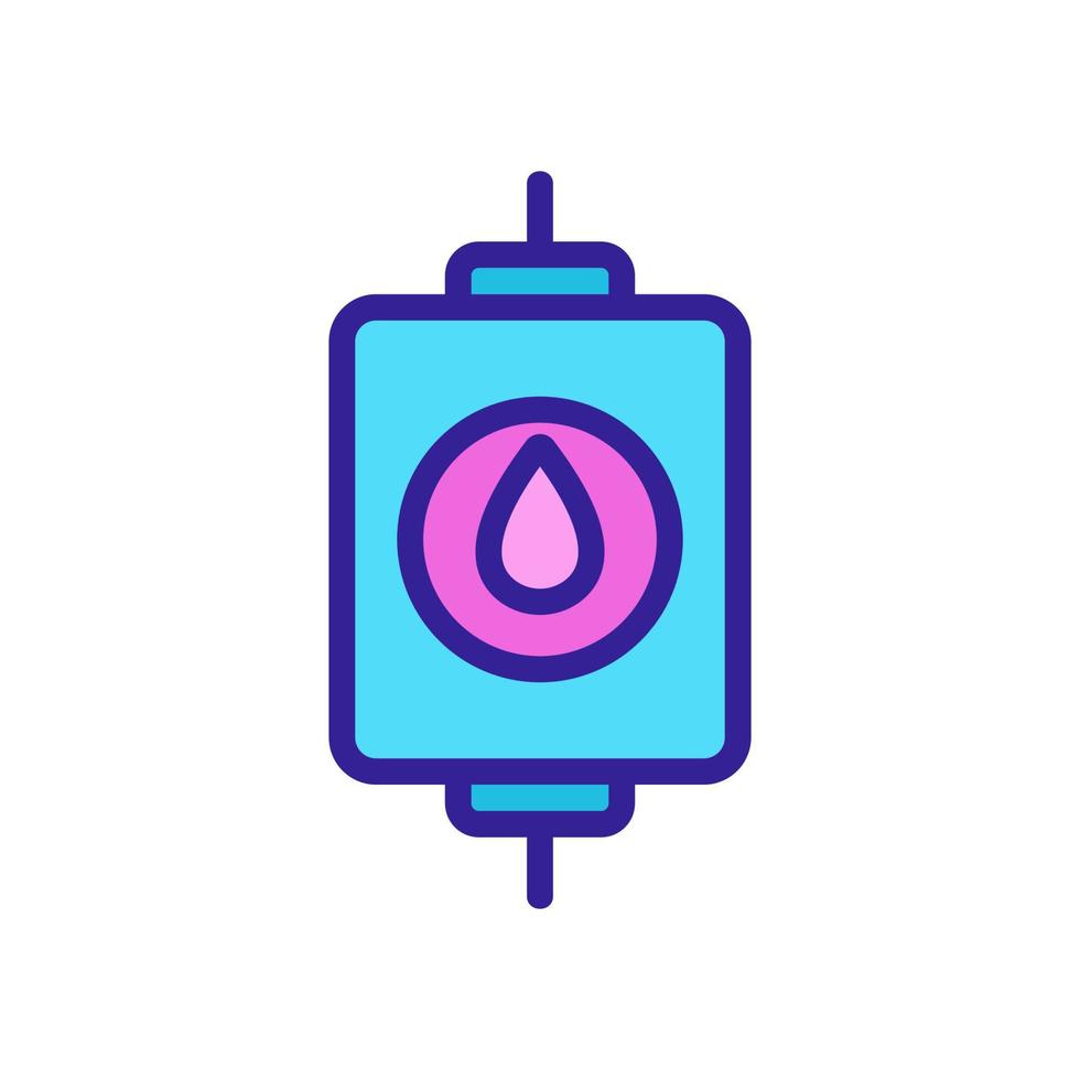 blood container icon vector outline illustration