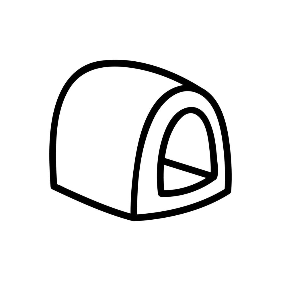 dog tissue box icon vector outline illustration
