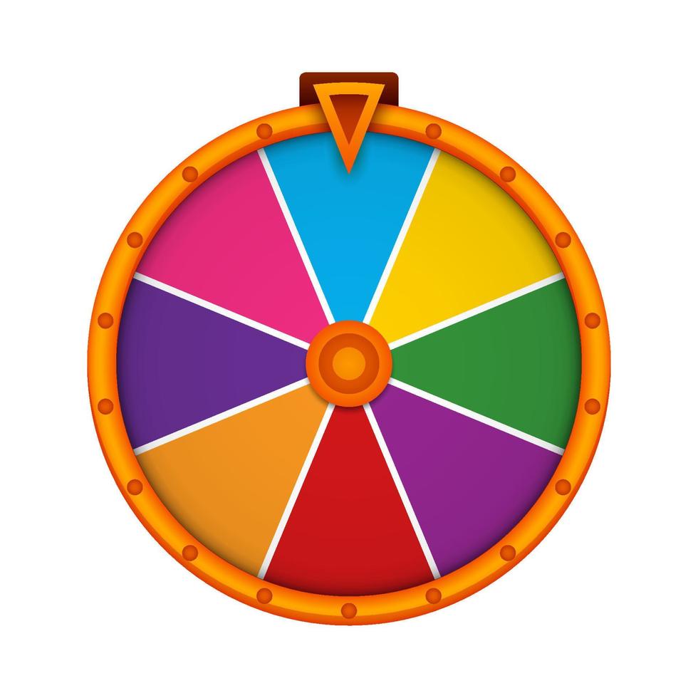 Fortune Wheel isolated on white background vector