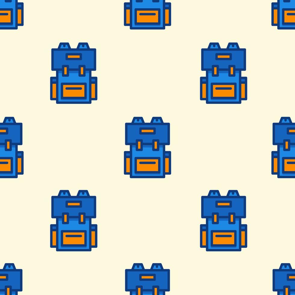school bag seamless pattern fit for background, textile and website. etc vector