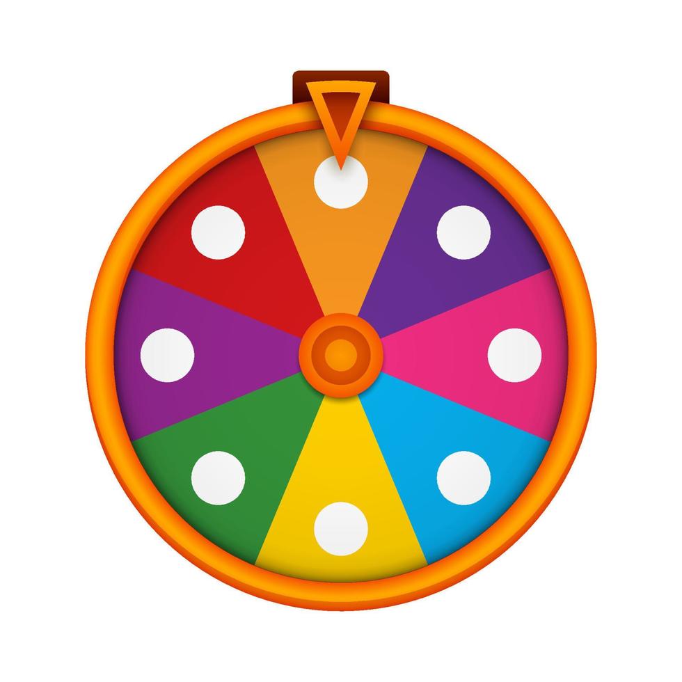 Fortune Wheel isolated on white background vector
